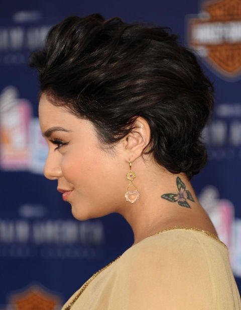 Vanessa Hudgens butterfly tattoo Vanessa Hudgens butterfly tattoo